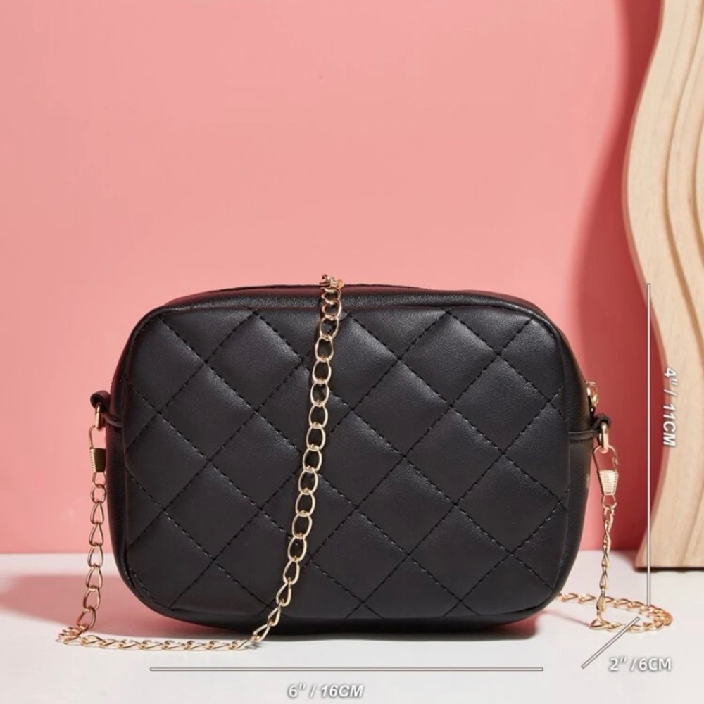 Mini Minimalist Quilted Square Bag